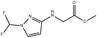 methyl N-[1-(difluoromethyl)-1H-pyrazol-3-yl]glycinate Structure