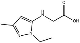 N-(1-ethyl-3-methyl-1H-pyrazol-5-yl)glycine Structure