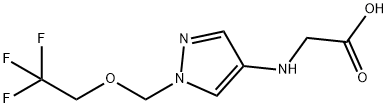 N-{1-[(2,2,2-trifluoroethoxy)methyl]-1H-pyrazol-4-yl}glycine Structure