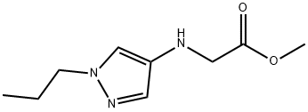 methyl N-(1-propyl-1H-pyrazol-4-yl)glycinate Structure