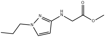 methyl N-(1-propyl-1H-pyrazol-3-yl)glycinate Structure