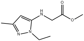 methyl N-(1-ethyl-3-methyl-1H-pyrazol-5-yl)glycinate Structure