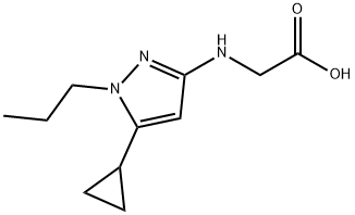 N-(5-cyclopropyl-1-propyl-1H-pyrazol-3-yl)glycine Structure