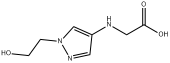 N-[1-(2-hydroxyethyl)-1H-pyrazol-4-yl]glycine Structure