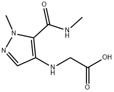 N-{1-methyl-5-[(methylamino)carbonyl]-1H-pyrazol-4-yl}glycine Structure