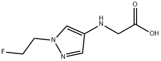 N-[1-(2-fluoroethyl)-1H-pyrazol-4-yl]glycine Structure