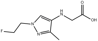 N-[1-(2-fluoroethyl)-3-methyl-1H-pyrazol-4-yl]glycine Structure