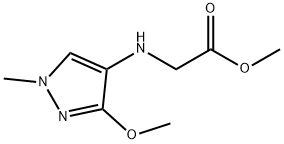 methyl N-(3-methoxy-1-methyl-1H-pyrazol-4-yl)glycinate Structure