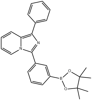 1-Phenyl-3-(3-(4,4,5,5-tetramethyl-1,3,2-dioxaborolan-2-yl)phenyl)imidazo[1,5-a]pyridine Structure