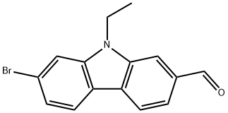 9H-Carbazole-2-carboxaldehyde, 7-bromo-9-ethyl- Structure