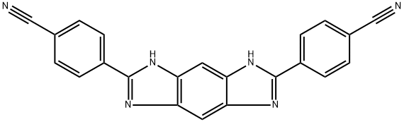 4,4'-(1,5-dihydrobenzo[1,2-d:4,5-d']diimidazole-2,6-diyl)dibenzonitrile 구조식 이미지