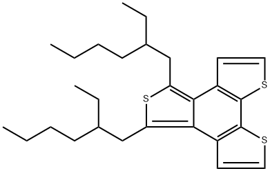 4,6-bis(2-ethylhexyl)benzo[1,2-b:6,5-b':3,4-c'']trithiophene Structure