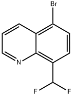 Quinoline, 5-bromo-8-(difluoromethyl)- Structure