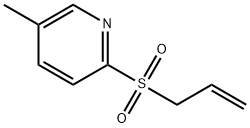 Pyridine, 5-methyl-2-(2-propen-1-ylsulfonyl)- 구조식 이미지