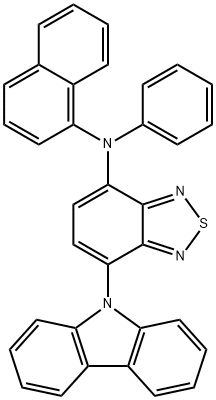 2,1,3-Benzothiadiazol-4-amine, 7-(9H-carbazol-9-yl)-N-1-naphthalenyl-N-phenyl- Structure