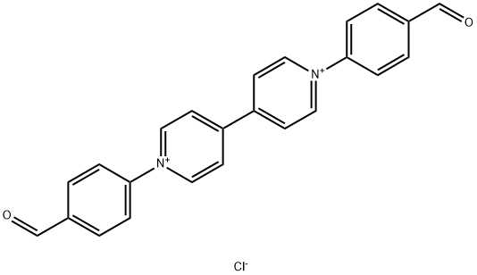 1,1'-Bis(4-formylphenyl)-[4,4'-bipyridine]-1,1'-diium chloride Structure