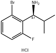 (1S)-1-(2-BROMO-6-FLUOROPHENYL)-2-METHYLPROPYLAMINE HYDROCHLORIDE Structure