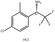 (S)-1-(4-CHLORO-2-METHYL-PHENYL)-2,2,2-TRIFLUORO-ETHYLAMINE HYDROCHLORIDE Structure