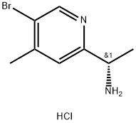 (S)-1-(5-BROMO-4-METHYLPYRIDIN-2-YL)ETHANAMINE DIHYDROCHLORIDE Structure