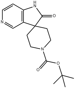 Spiro[piperidine-4,3′-[3H]pyrrolo[3,2-c]pyridine]-1-carboxylic acid, 1′,2′-dihyd 구조식 이미지