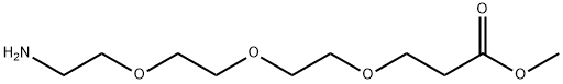 Propanoic acid, 3-[2-[2-(2-aminoethoxy)ethoxy]ethoxy]-, methyl ester Structure