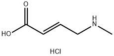 2-Butenoic acid, 4-(methylamino)-, hydrochloride (1:1), (2E)- Structure