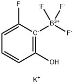 Potassium Trifluoro(2-fluoro-6-hydroxyphenyl)borate 구조식 이미지