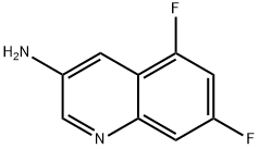 3-Quinolinamine, 5,7-difluoro- Structure
