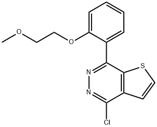 Thieno[2,3-d]pyridazine, 4-chloro-7-[2-(2-methoxyethoxy)phenyl]- Structure