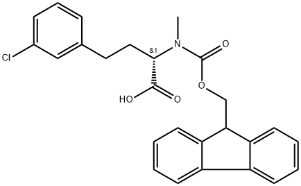 Fmoc-MeHph(3-Cl)-OH Structure