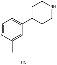 2-methyl-4-(4-piperidyl)pyridine dihydrochloride Structure