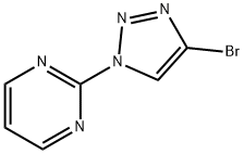 Pyrimidine, 2-(4-bromo-1H-1,2,3-triazol-1-yl)- Structure