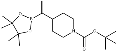 tert-butyl 4-[1-(4,4,5,5-tetramethyl-1,3,2-dioxaborolan-2-yl)ethenyl]piperidine-1-carboxylate Structure