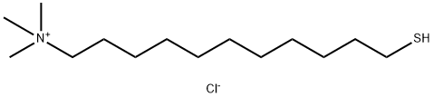 1-Undecanaminium, 11-mercapto-N,N,N-trimethyl-, chloride (1:1) Structure
