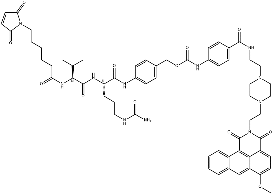 Mal-VC-PAB-ABAEP-Azonafide 구조식 이미지