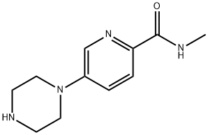 2-Pyridinecarboxamide,N-methyl-5-(1-piperazinyl)- 구조식 이미지