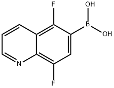 Boronic acid, B-?(5,?8-?difluoro-?6-?quinolinyl)?- Structure