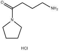 1-Butanone, 4-amino-1-(1-pyrrolidinyl)-, hydrochloride (1:2) Structure