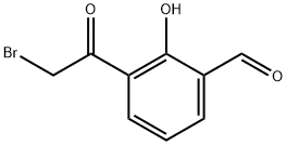 Benzaldehyde, 3-(2-bromoacetyl)-2-hydroxy- Structure