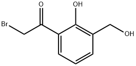 Ethanone, 2-bromo-1-[2-hydroxy-3-(hydroxymethyl)phenyl]- Structure