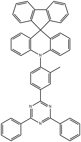 10-[4-(4,6-diphenyl-1,3,5-triazin-2-yl)-2-methylphenyl]-spiro- [acridine-9(10H),9'-[9H]fluorene] Structure