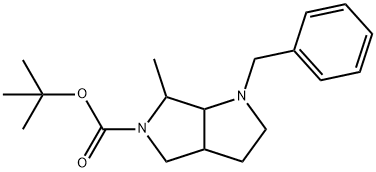 tert-Butyl 1-benzyl-6-methylhexahydropyrrolo[3,4-b]pyrrole-5(1H)-carboxylate 구조식 이미지