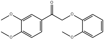 1-(3,4-Dimethoxyphenyl)-2-(2-methoxyphenoxy)ethanone Methyl ether  구조식 이미지