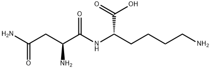 L-Lysine, L-asparaginyl- Structure