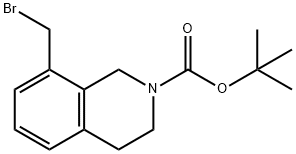 tert-butyl 8-(bromomethyl)-3,4-dihydro-1H-isoquinoline-2-carboxylate Structure