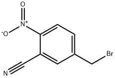 Benzonitrile, 5-(bromomethyl)-2-nitro- Structure