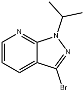 1H-Pyrazolo[3,4-b]pyridine, 3-bromo-1-(1-methylethyl)- 구조식 이미지