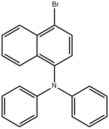 1-Naphthalenamine, 4-bromo-N,N-diphenyl- Structure