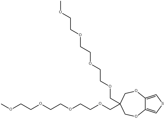 2H-Thieno[3,4-b][1,4]dioxepin, 3,4-dihydro-3,3-di-2,5,8,11-tetraoxadodec-1-yl- Structure