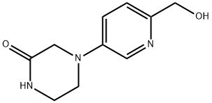 2-Piperazinone, 4-[6-(hydroxymethyl)-3-pyridinyl]- Structure